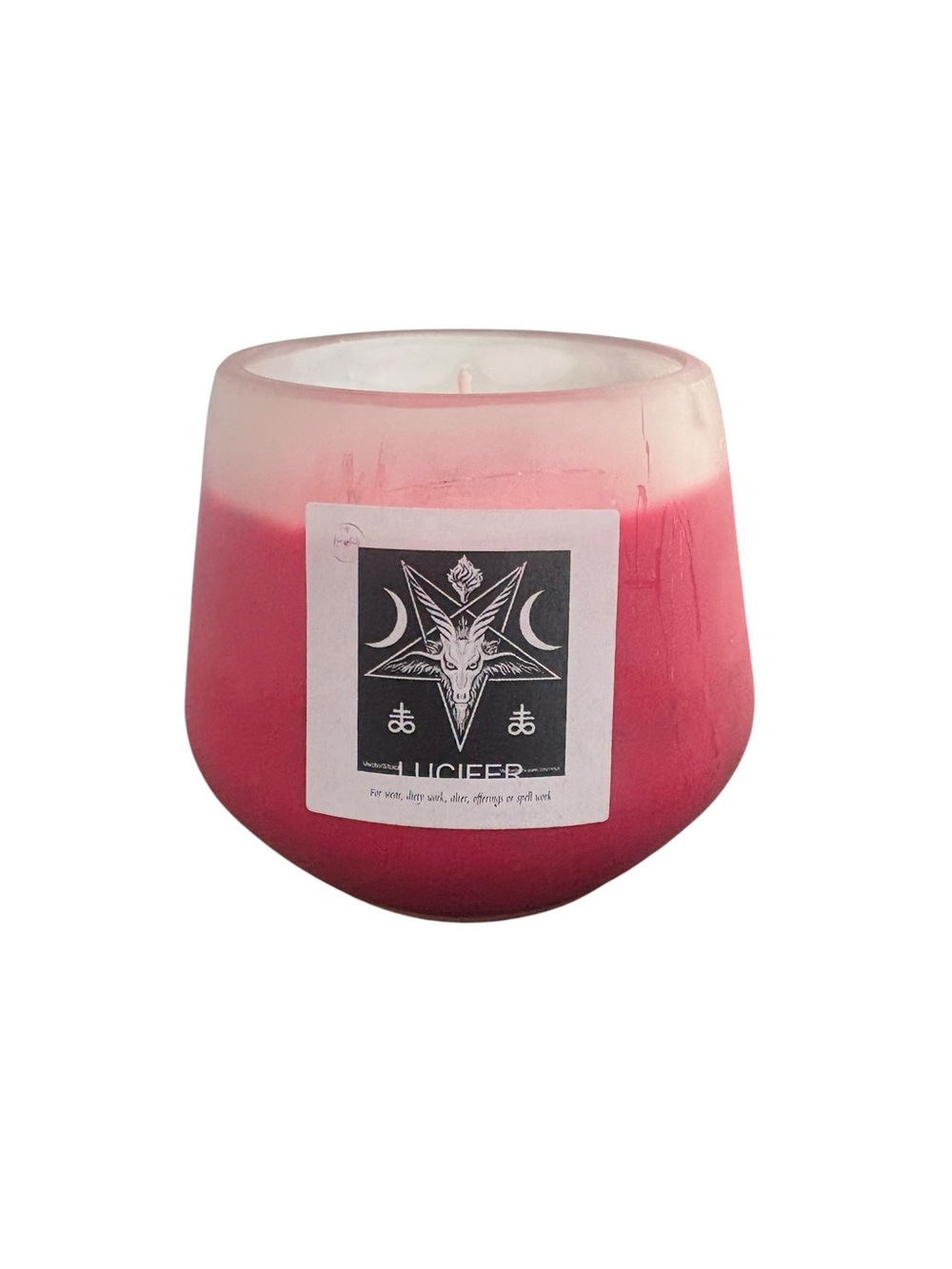 Lucifer red Ombre Candle handmade 16 oz dragon blood fragrance